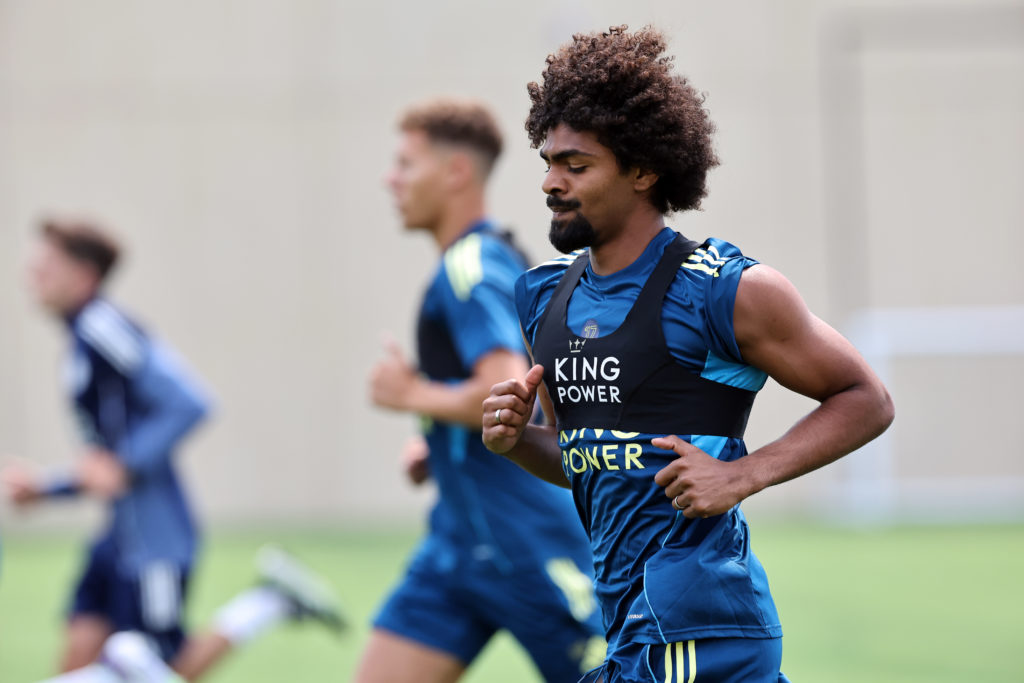 Hamza Choudhury of Leicester City during the Leicester City training session