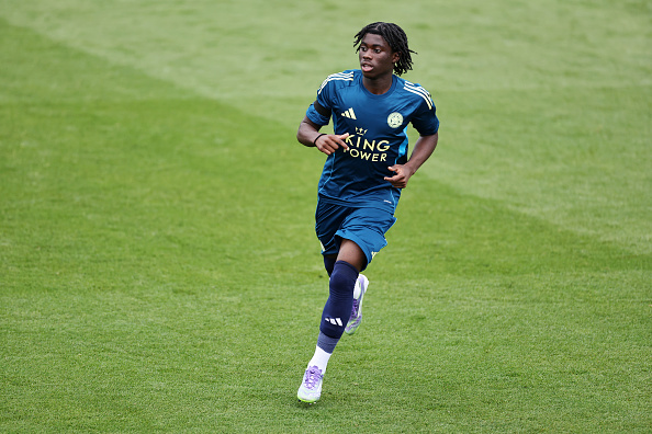 Jeremy Monga in action for Leicester City during the pre-season friendly against Peterborough United