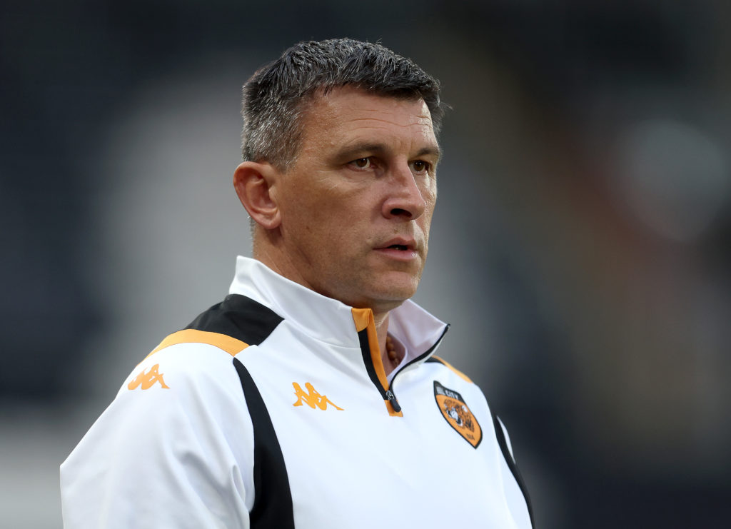 Sergej Jakirovic, Head Coach of Hull City looks on