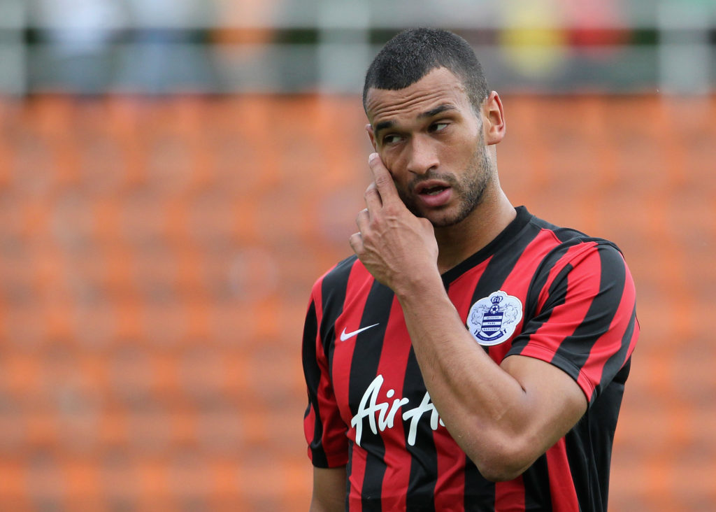 Steven Caulker playing for QPR in a preseason friendly against RB Leipzig