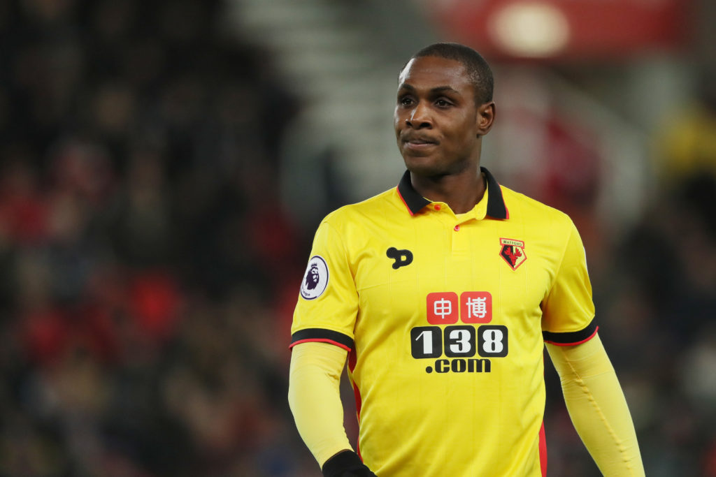 Odion Ighalo of Watford against Stoke City in the Premier League