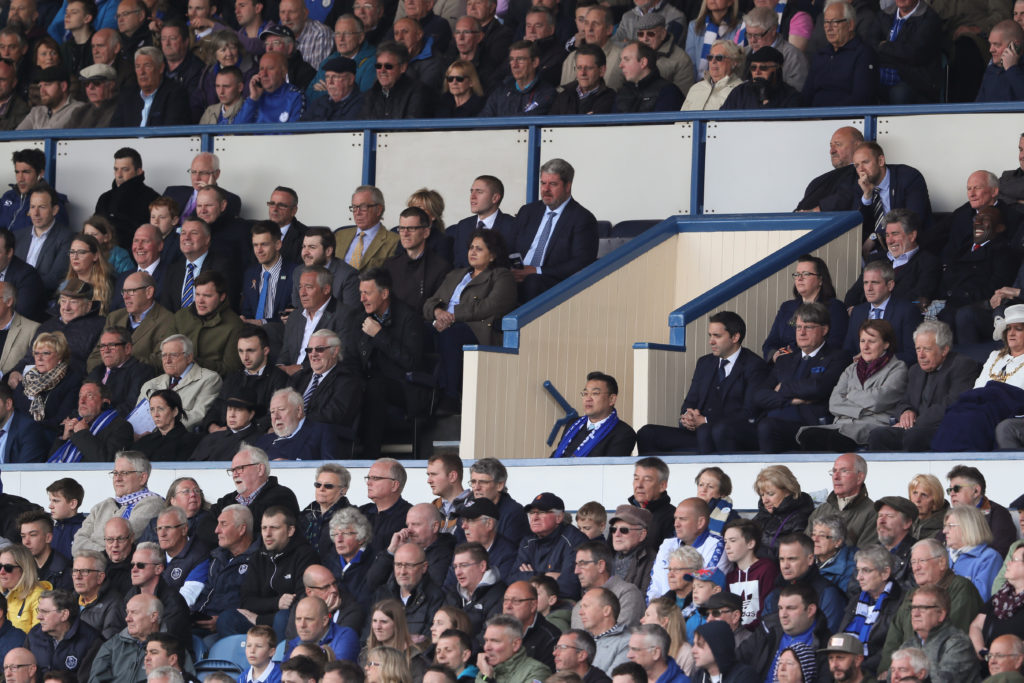 Sheffield Wednesday owner Dejphon Chansiri sitting on his own in the directors box