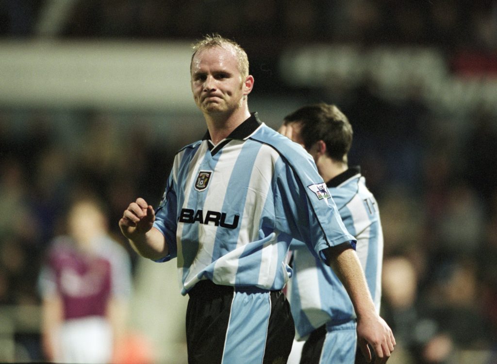 John Hartson playing for Coventry City