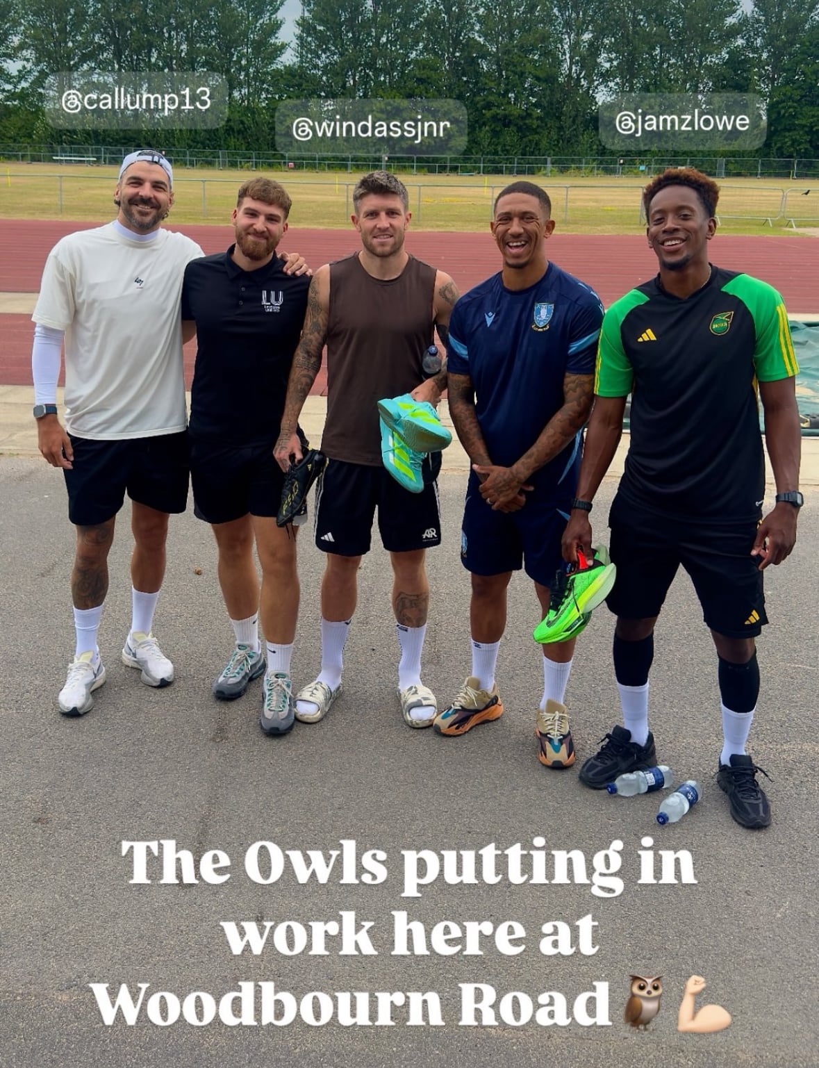 Sheffield Wednesday's Callum Paterson, Josh Windass, Liam Palmer and Jamal Lowe (left to right)
