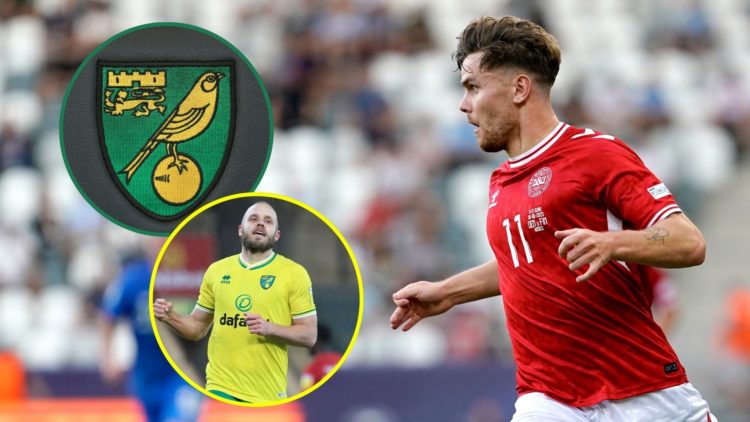 Main image, Mathias Kvistgaarden of Denmark runs with the ball during the UEFA European Under-21 Championship 2025 Group Stage match between Denmar...