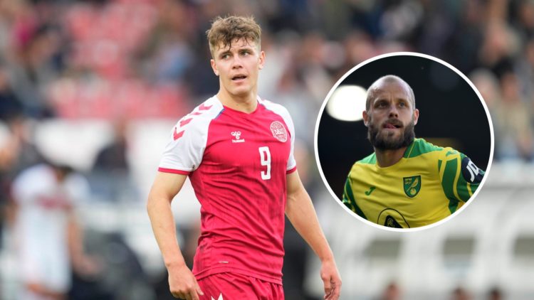 New Norwich City signing Mathias Kvistgaarden. Inset, Teemu Pukki.