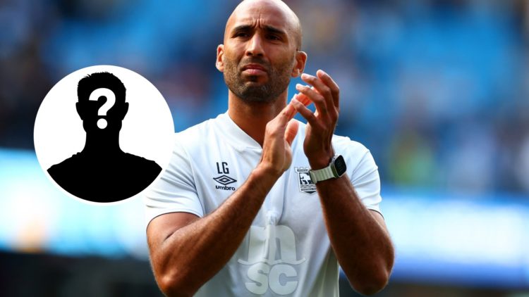 Former Ipswich Town coach Lee Grant applauds the crowd at Manchester City FC v Ipswich Town FC - Premier League. Inset, Mystery Player