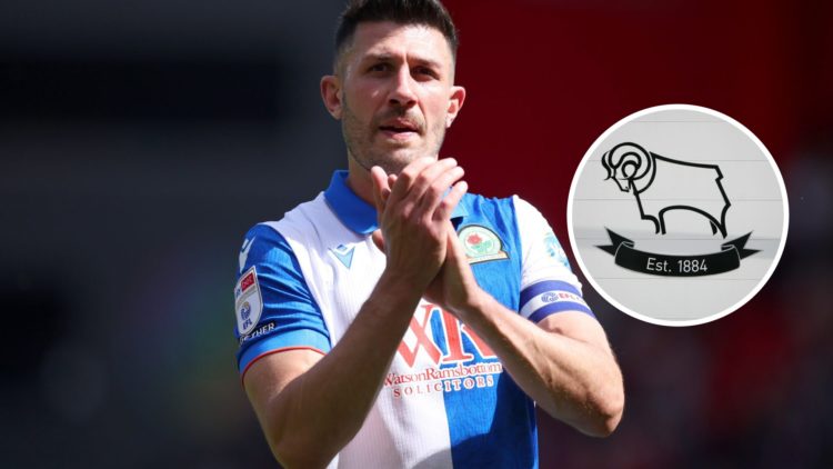 Danny Batth of Blackburn Rovers applauds the fans after the Sky Bet Championship match between Sheffield United FC and Blackburn Rovers FC. Inset, ...
