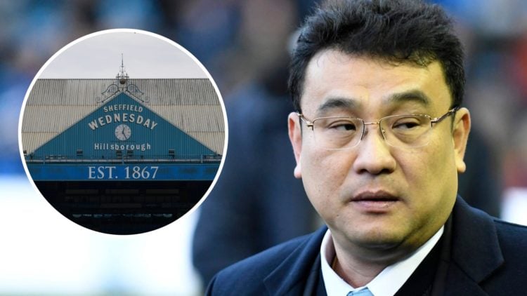 Sheffield Wednesday owner Dejphon Chansiri. Inset: Hillsborough Stadium roof