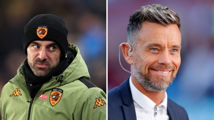 Ruben Selles watches on angrily during Hull City vs QPR, Lee Hendrie looks on as a pundit before Aston Villa vs Arsenal
