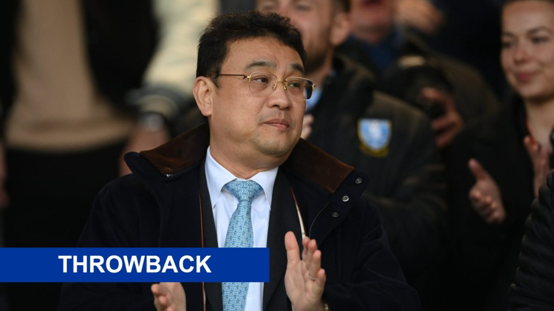 Sheffield Wednesday owner Dejphon Chansiri looks on before the Sky Bet League One Play-Off Semi-Final First Leg match between Peterborough United a...