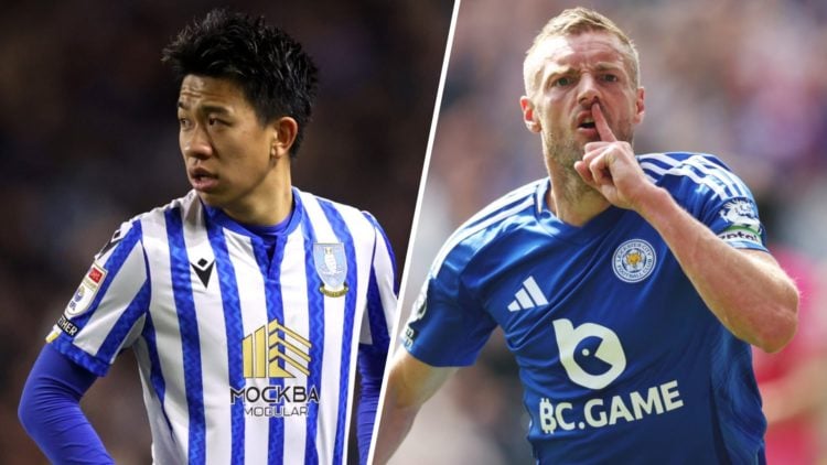 Ryo Hatsuse of Sheffield Wednesday looks on during the Sky Bet Championship match between Sheffield Wednesday FC and Sunderland AFC. Jamie Vardy of...