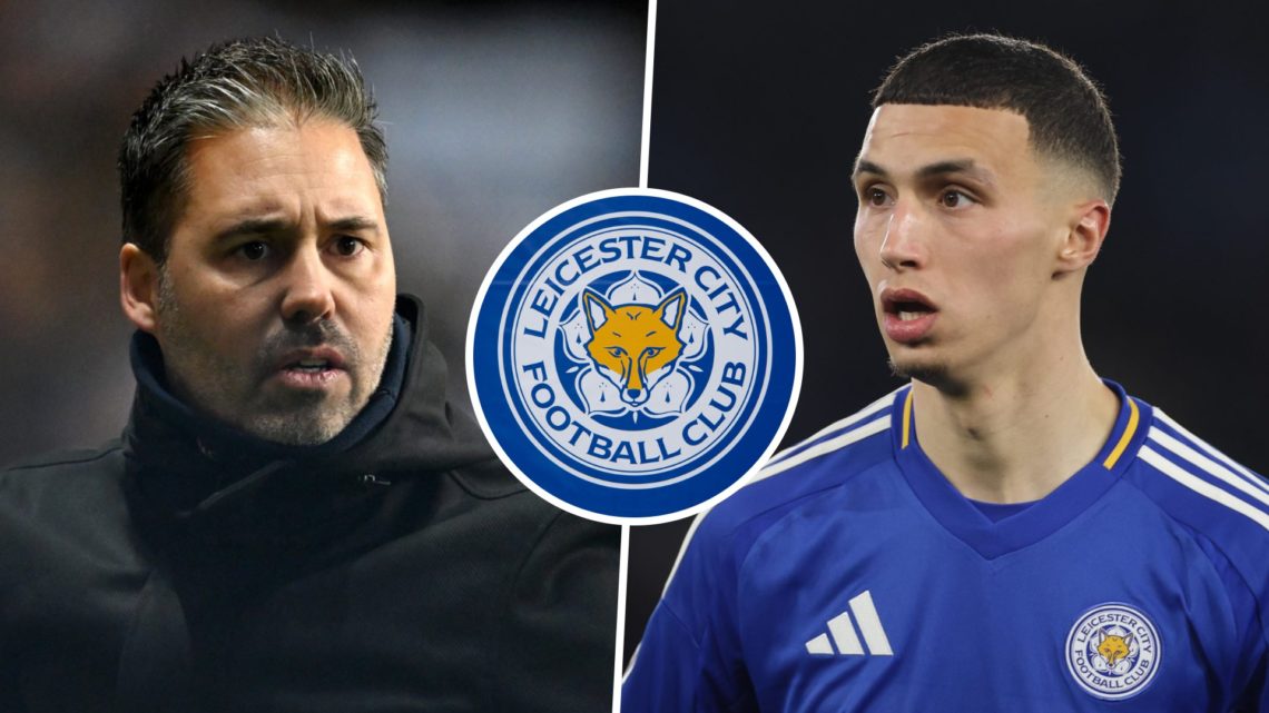 Leicester City FC manager Marti Cifuentes reacts during time as Queens Park Rangers boss, and Leicester City midfielder Bilal El Khannouss during a...