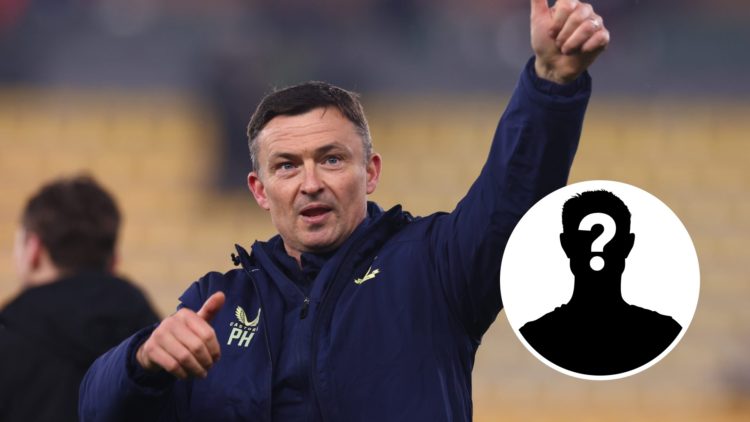 Preston North End manager Paul Heckingbottom. Inset, mystery player graphic.
