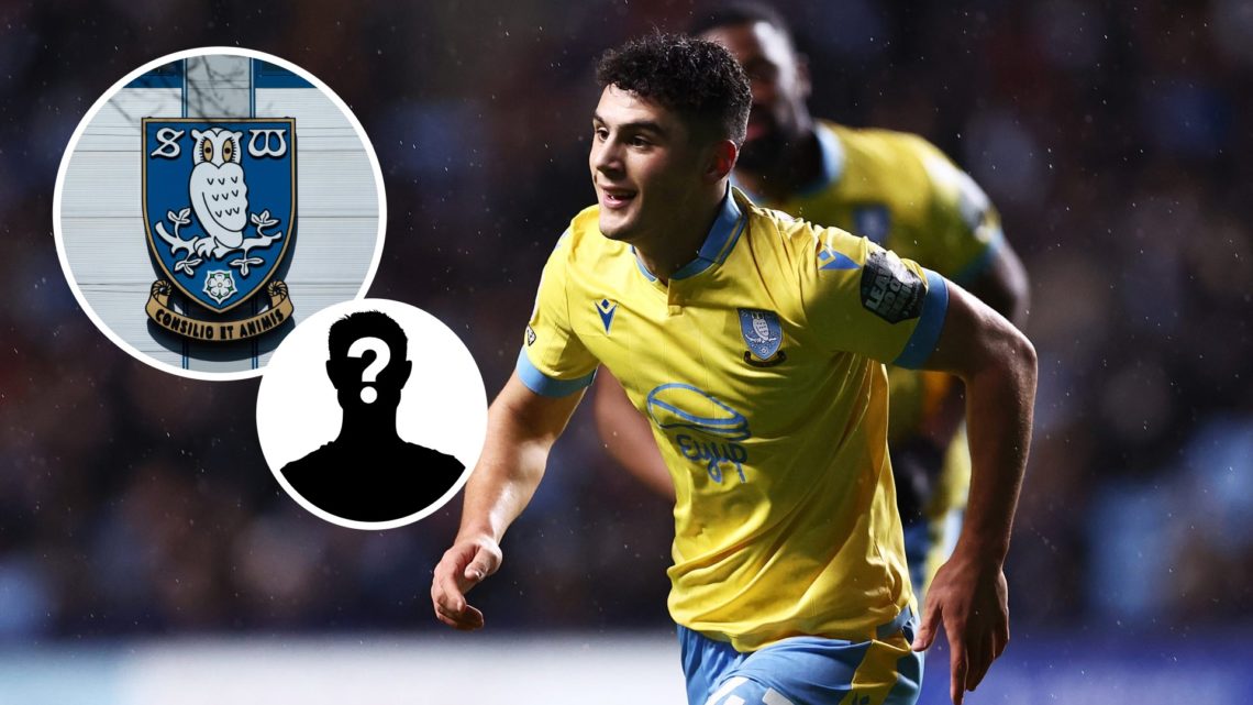 Sheffield Wednesday youngster Bailey Cadamarteri. Inset, Sheffield Wednesday badge and mystery player graphic.