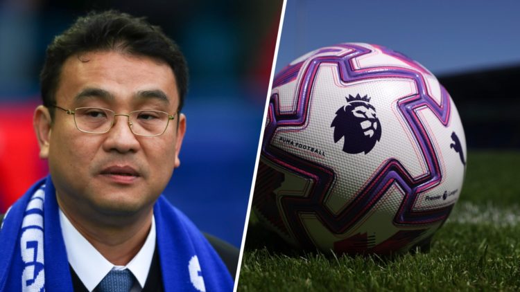 A split image of Sheffield Wednesday owner Dejphon Chansiri and the Premier League ball