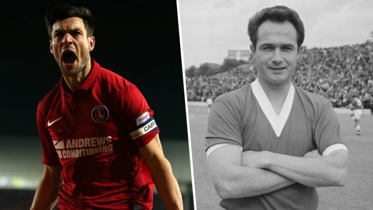 Johnnie Jackson of Charlton celebrates scoring his teams first goal during the npower Championship match between Peterborough United and Charlton A...