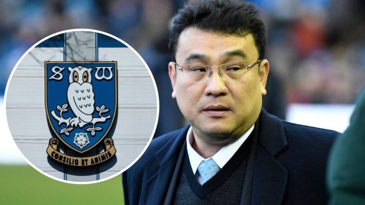 Sheffield Wednesday owner Dejphon Chansiri. Inset, Sheffield Wednesday badge.