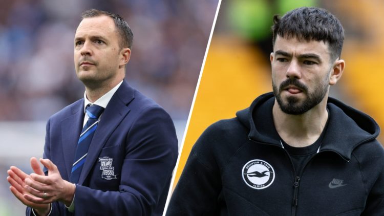Chris Davies manager / head coach of Birmingham City applauds after the Vertu EFL Trophy Final match between Birmingham City and Peterborough Unite...