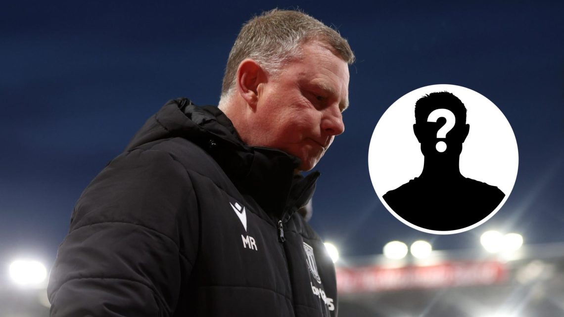 Mark Robins, Manager of Stoke City, looks on at half-time during the Sky Bet Championship match between Stoke City FC and Sheffield United FC. Inse...