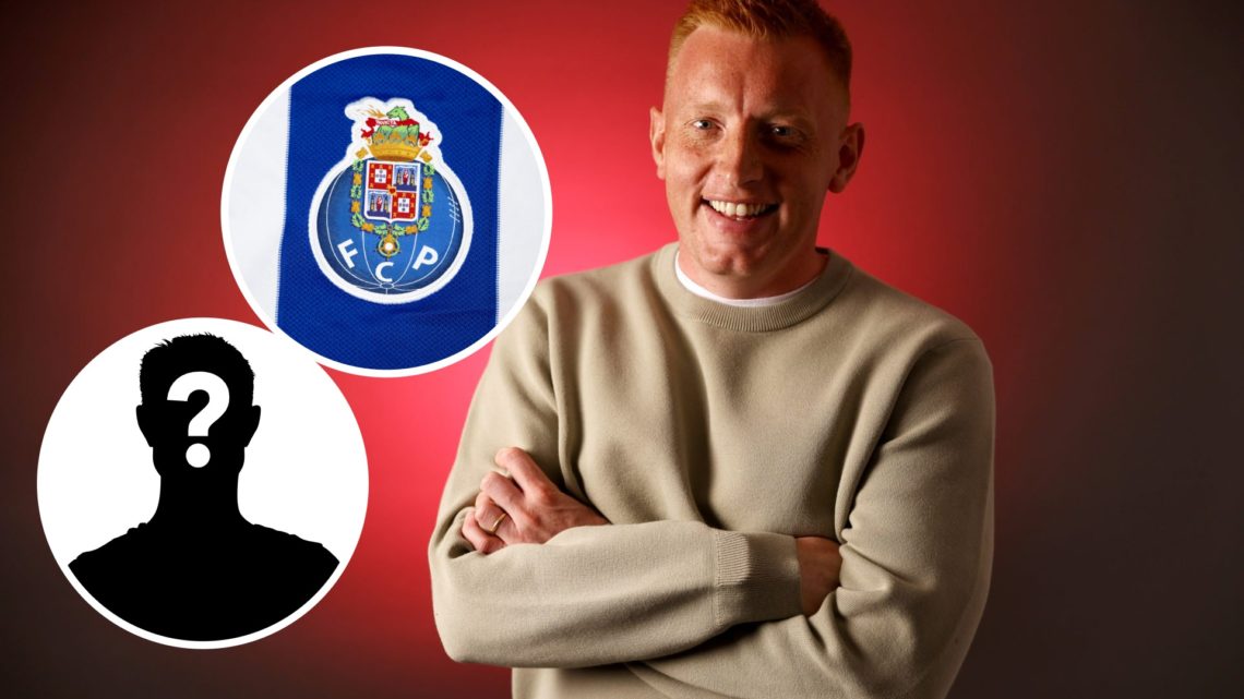 New Southampton Manager Will Still. Inset, Porto badge. Inset, Mystery Player