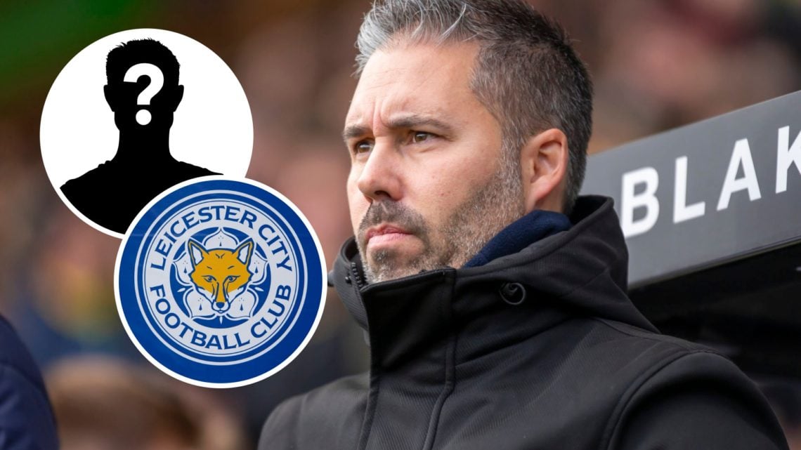 Leicester City FC manager Marti Cifuentes watches a Championship game during time as QPR manager. Inset, the Leicester City FC badge and a mystery ...