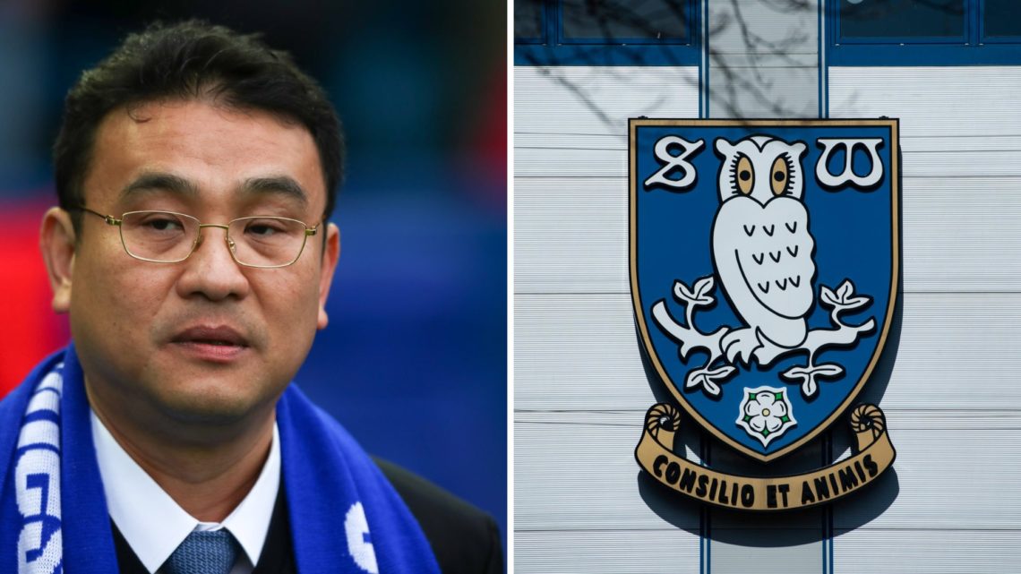 Sheffield Wednesday owner Dejphon Chansiri and the Sheffield Wednesday FC badge