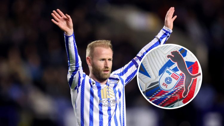 Sheffield Wednesday captain Barry Bannan. Inset, EFL football logo.
