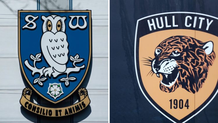 Sheffield Wednesday badge adorns Hillsborough Stadium - Sheffield Wednesday Football Club. Hull City badge - Hull City v Blackburn Rovers - Sky Bet...