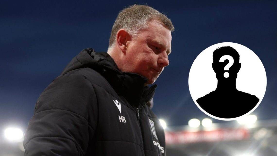 Mark Robins, Manager of Stoke City, looks on at half-time during the Sky Bet Championship match between Stoke City FC and Sheffield United FC. Inse...