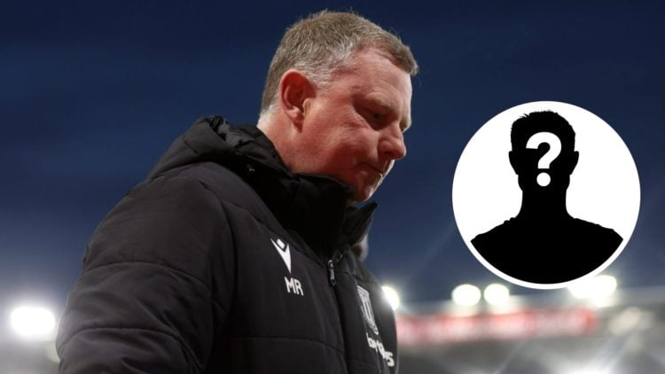 Mark Robins, Manager of Stoke City, looks on at half-time during the Sky Bet Championship match between Stoke City FC and Sheffield United FC. Inse...