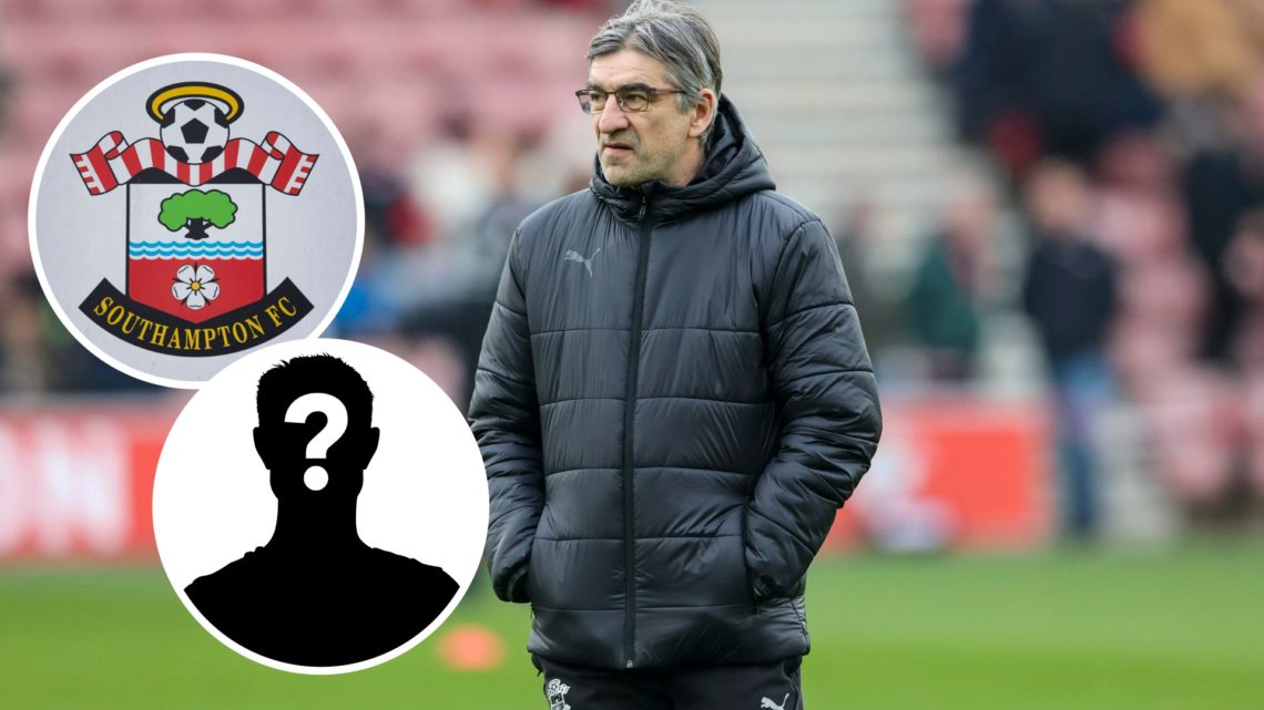 Head Coach Ivan Jurić of Southampton during the Premier League match between Southampton FC and AFC Bournemouth. Inset, Southampton badge. Inset, M...