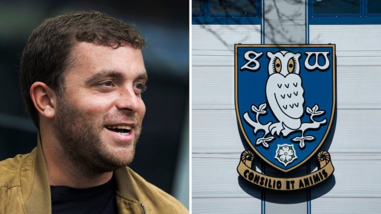 Fabrizio Romano, Italian sports journalist, attends the Serie A football match between FC Internazionale and AS Roma. Sheffield Wednesday badge ado...