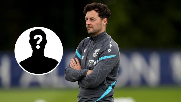 West Bromwich Albion boss Ryan Mason watches squad in Pre-Season Training. Inset, Mystery Player