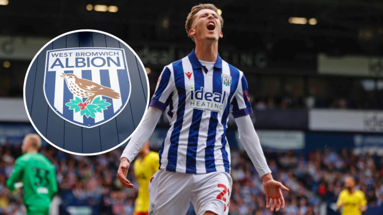 Isaac Price of West Bromwich Albion reacts after missing a chance to score during the Sky Bet Championship match between West Bromwich Albion FC an...