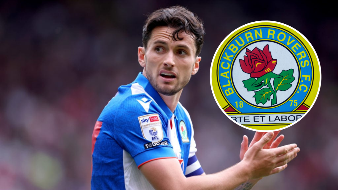 Lewis Travis of Blackburn Rovers applauds during the Sky Bet Championship match between Sheffield United FC and Blackburn Rovers FC. Inset, Blackbu...