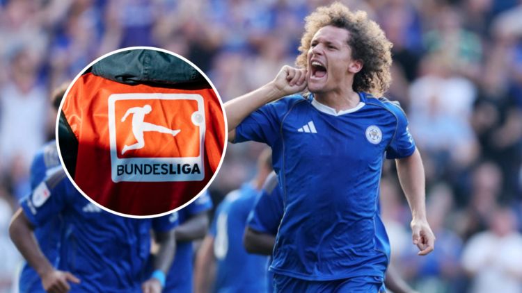 Wout Faes of Leicester City celebrates scoring his team's second goal during the Sky Bet Championship match between Leicester City and Sheffield We...