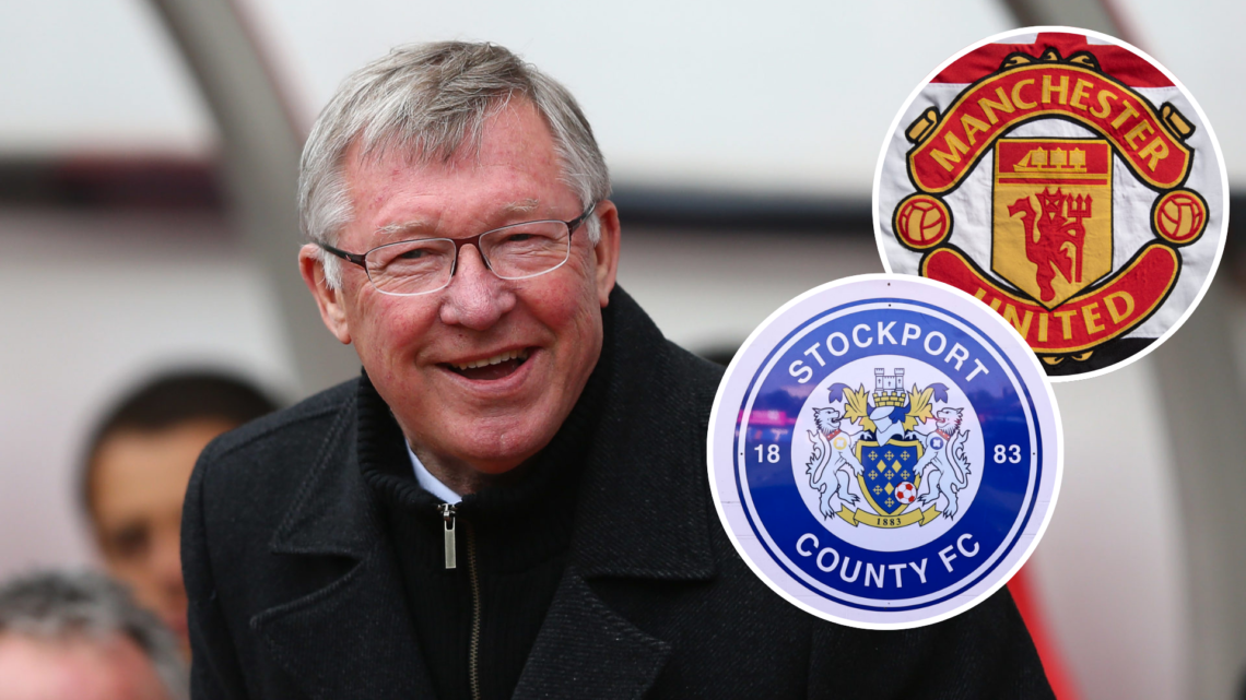 Sir Alex Ferguson of Manchester United looks on during the Barclays Premier League match between Sunderland and Manchester United . Inset, The Manc...