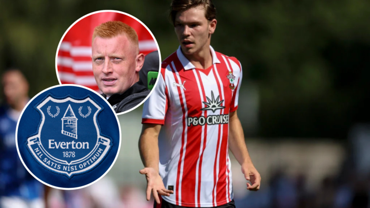 Tyler Dibling of Southampton during the pre-season friendly match between Eastleigh and Southampton. Inset, Will Still, Head Coach of Southampton l...