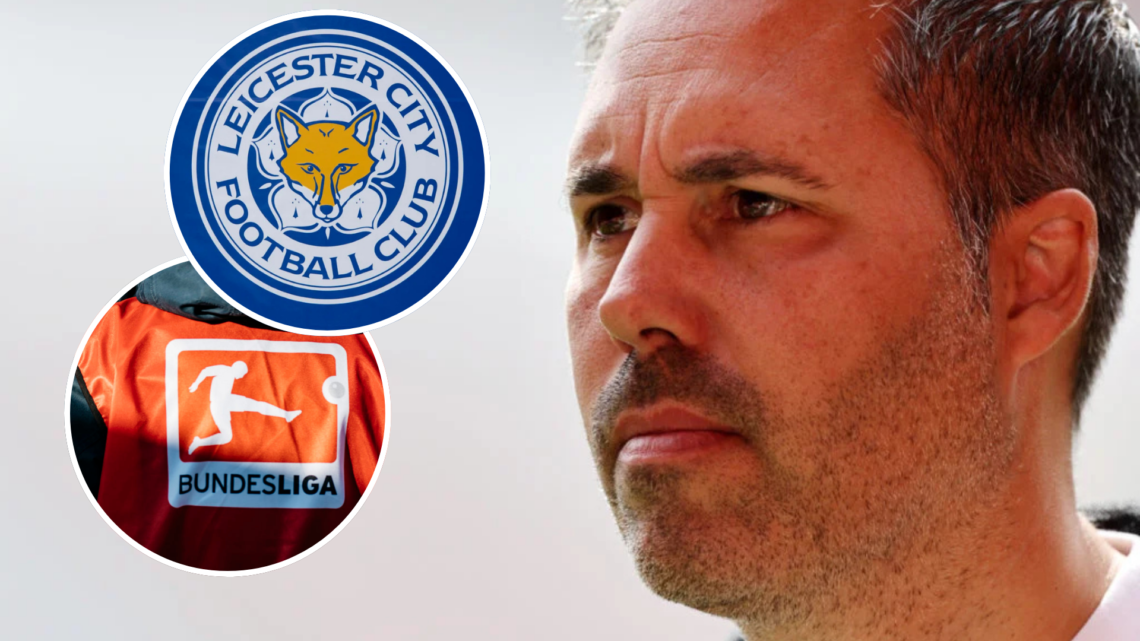 Leicester City Manager Martí Cifuentes ahead of the Sky Bet Championship match between Charlton Athletic and Leicester City. Inset, The official Le...