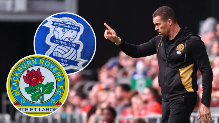 Blackburn Rovers Manager Valerien Ismael gives out instructions to his team from the dug-out during the Sky Bet Championship match between Luton To...