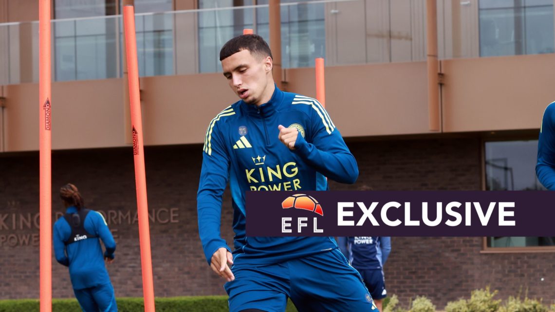 Bilal El Khannouss trains with the Leicester City squad ahead of their Championship clash vs Birmingham City