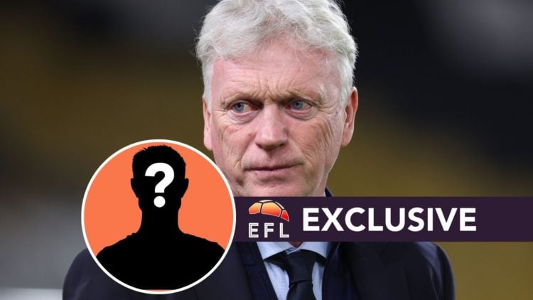 David Moyes, Manager of Everton portrait before the Premier League match between Wolverhampton Wanderers FC and Everton FC. Inset, Mystery Player. ...