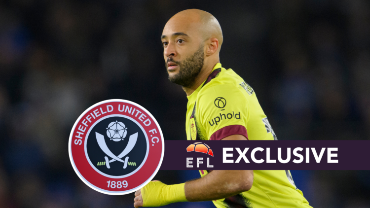 Nathan Redmond and Sheffield United badge (inset)