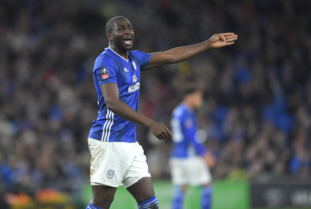 Sol Bamba playing for Cardiff City