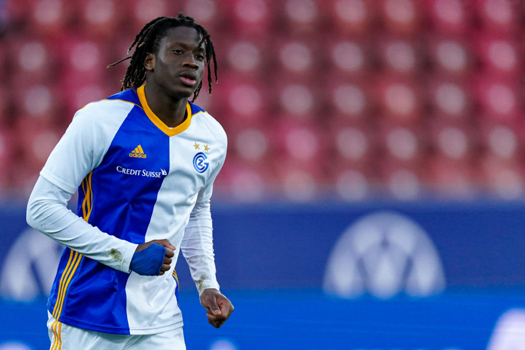 Mamdou Kaly Sene of Grasshopper Club Zürich during the Swiss Super League match between Grasshopper Club Zürich and Young Boys