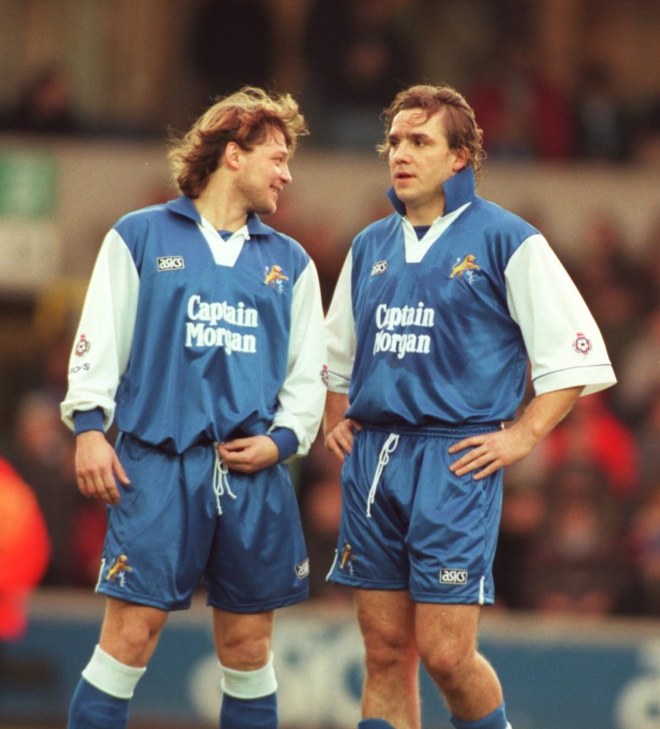 VASSILI KULKOV (LEFT) AND SERGUEI IOURAN OF MILLWALL