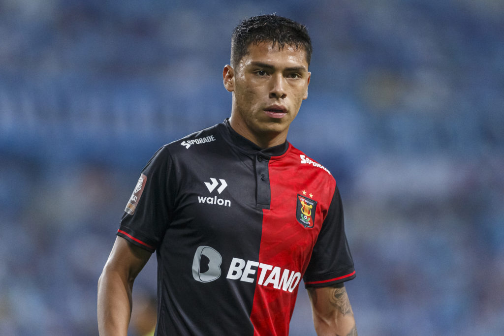 Jefferson Caceres of Melgar walks in the field during Liga 1 Profesional Peru match between Sporting Cristal and FBC Melgar