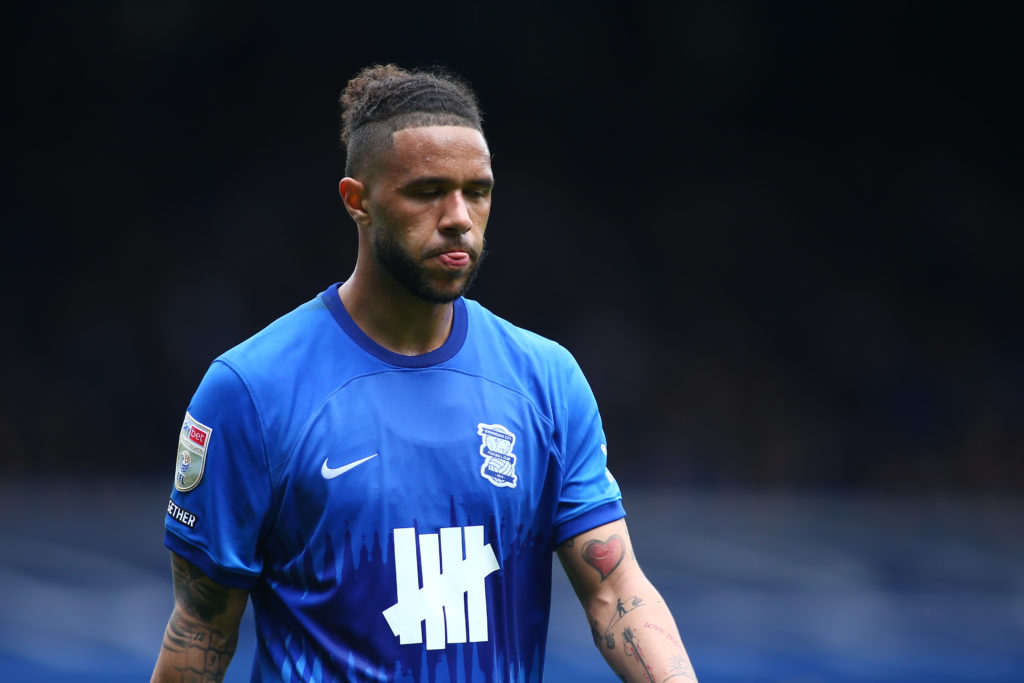 Tyler Roberts playing for Birmingham City against Coventry City