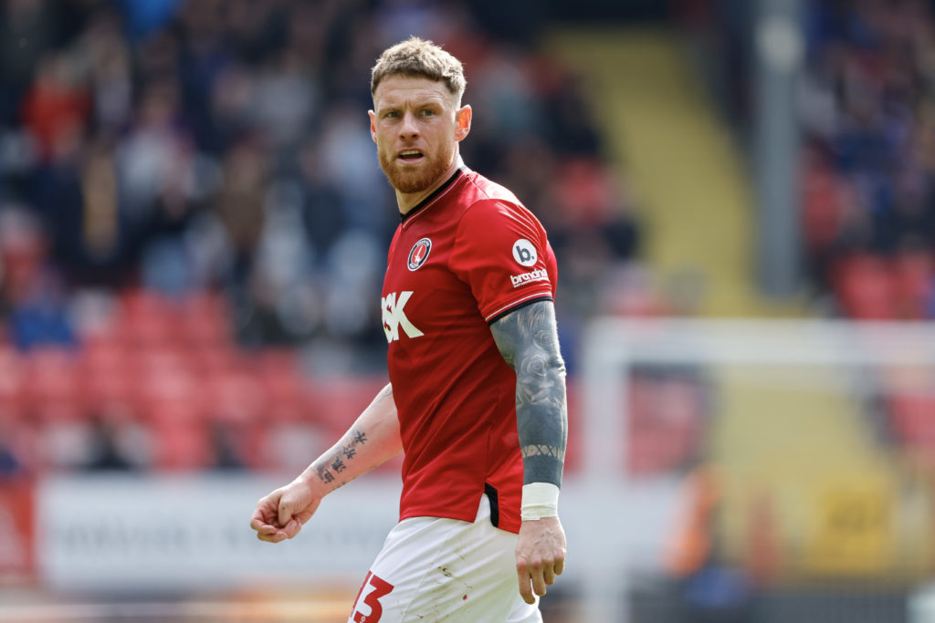 Connor Wickham of Charlton Athletic during the Sky Bet League One match between Charlton Athletic and Shrewsbury Town